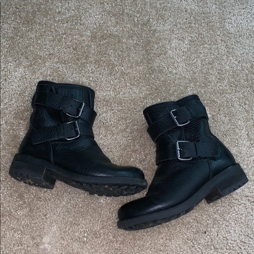 Black Moto Boots